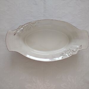 16in Casafina Portuguese Hand painted Augratin dinnerware fruit embossed